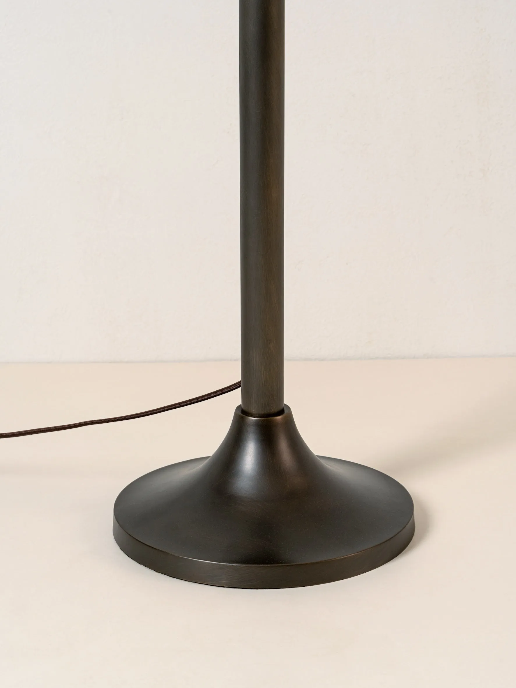 Ottino - bronze and linen floor lamp