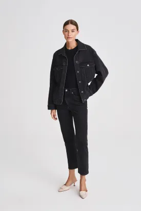 OVERSIZED DENIM JACKET - KIRSTEN BLACK