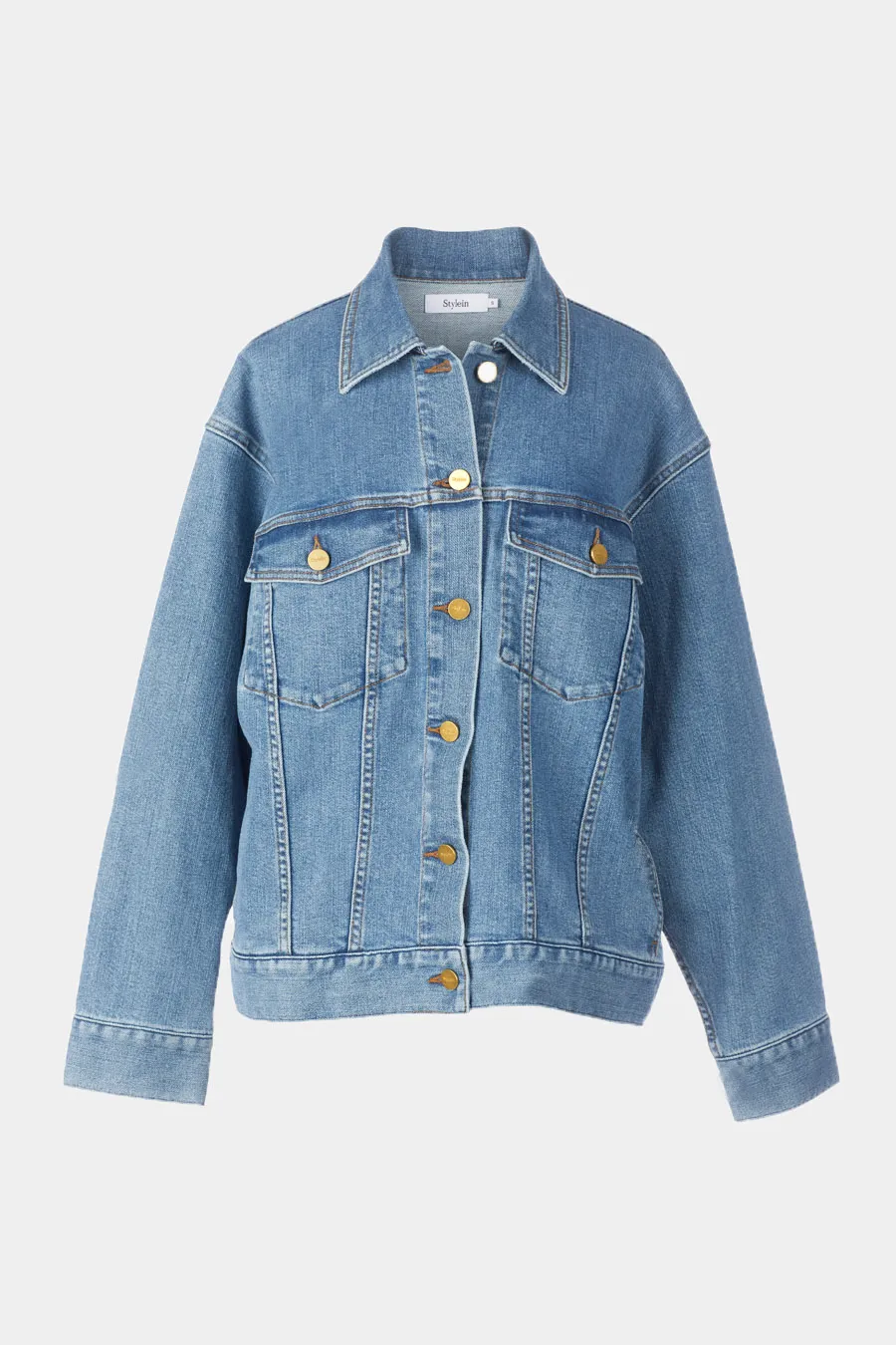 Stylish Oversized Denim Jacket - Kirsten Original in Classic Blue