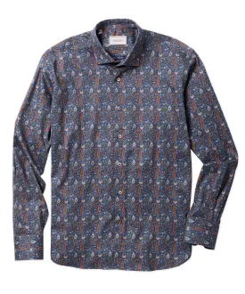 Paisley Patterned Sport Shirt