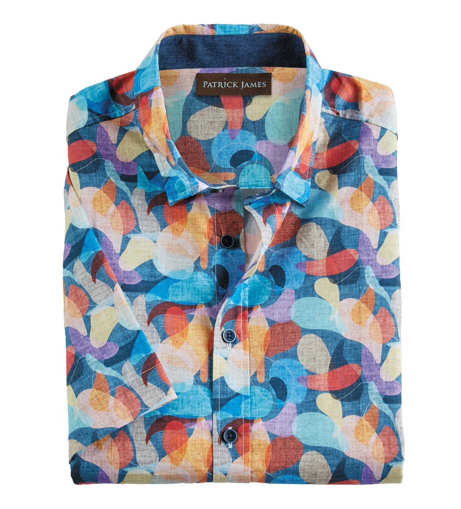 Patrick James Abstract Print Shirt