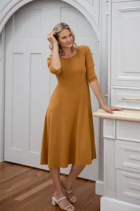 Penelope Lounge Dress in Toffee