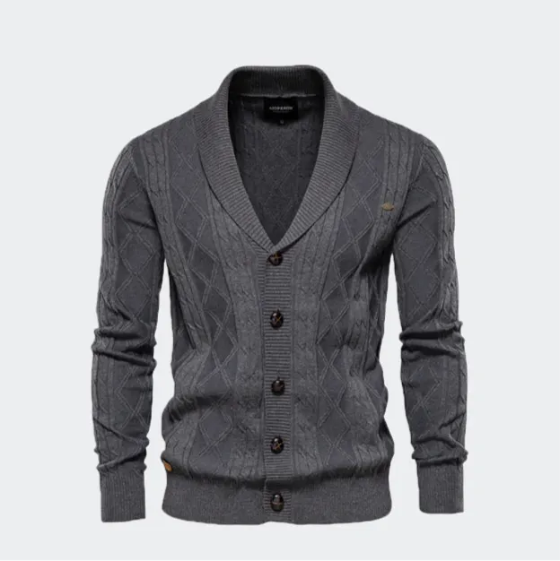 Plus Size Men’s Jumper Premium Quality Warm Sweater V Neck Fashionable Cardigan Jacket |Y168