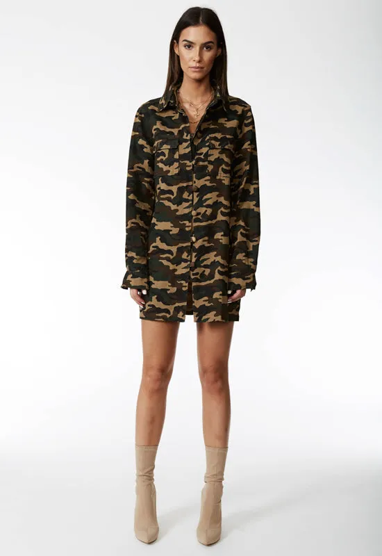 REGULATE ARMY SHIRT DRESS