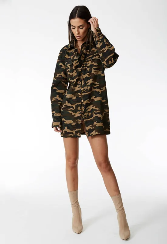 REGULATE ARMY SHIRT DRESS