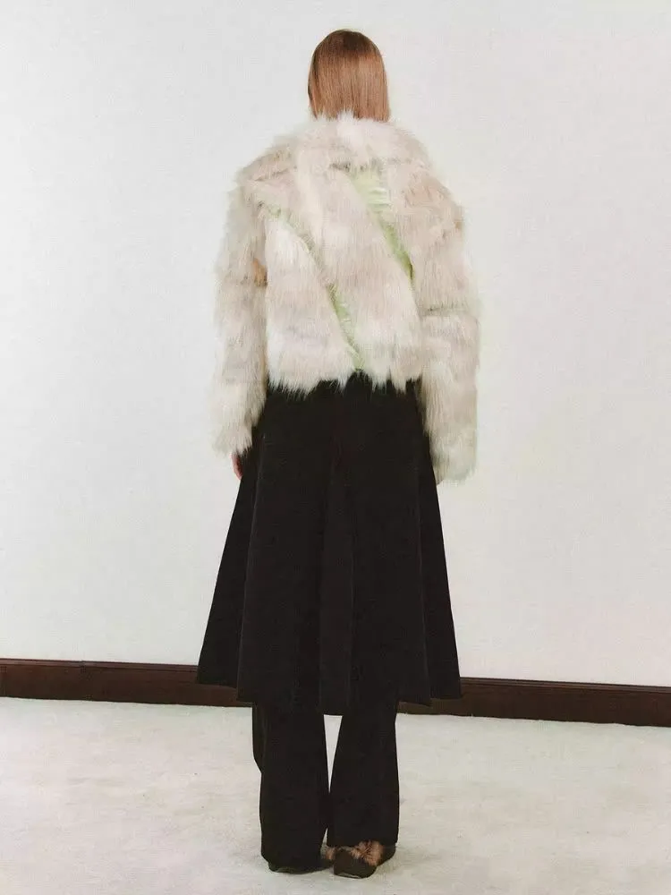 Splicing fur coat【s0000006179】