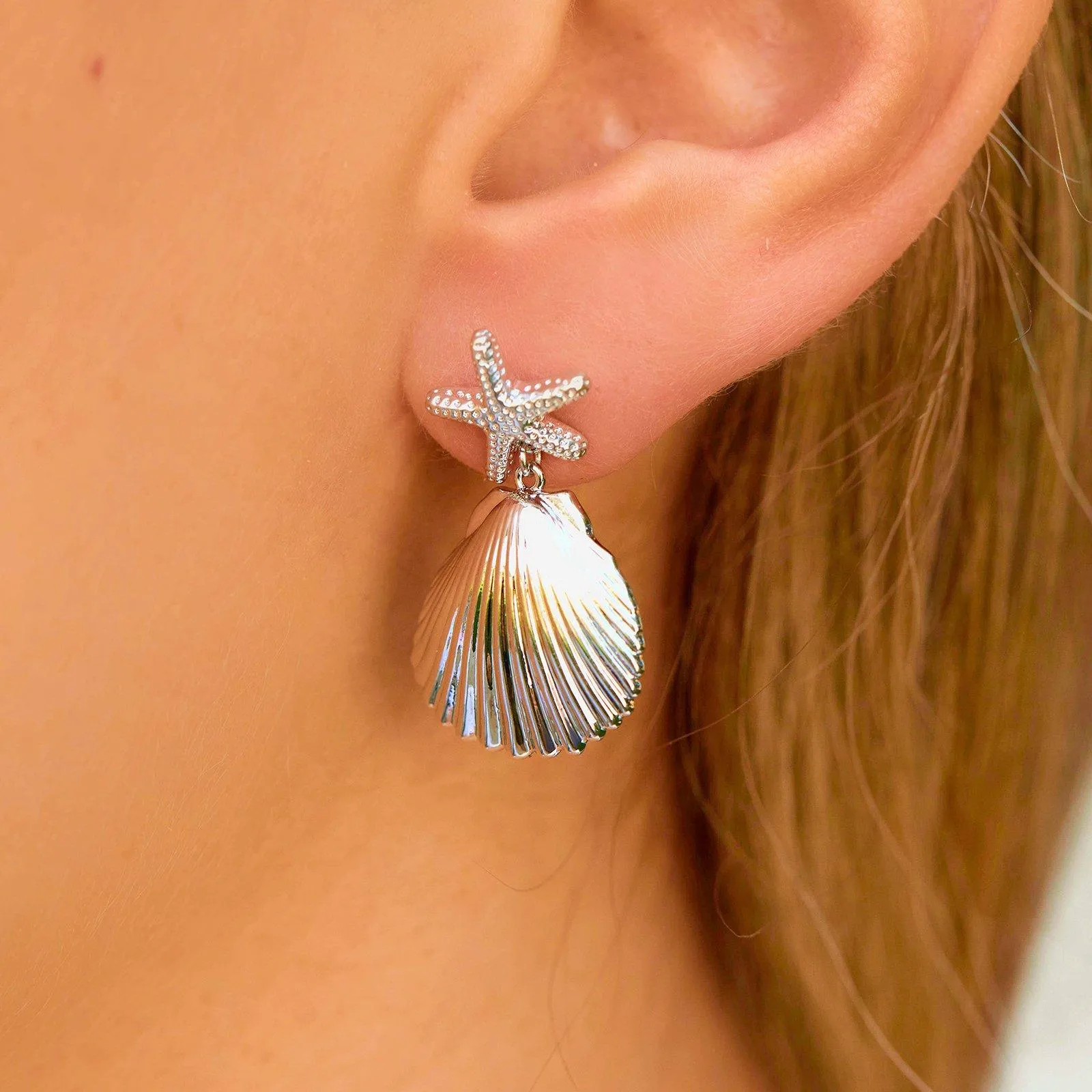 Starfish Dangle Earrings