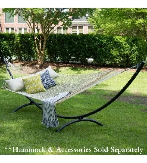 Steel Arc Hammock Stand - Black Textured