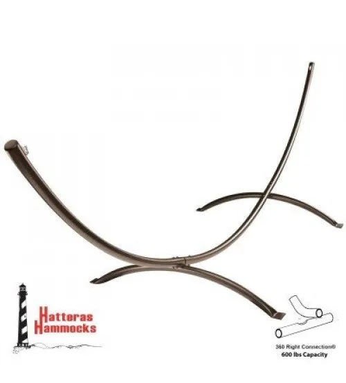 Steel Arc Hammock Stand - Bronze Textured