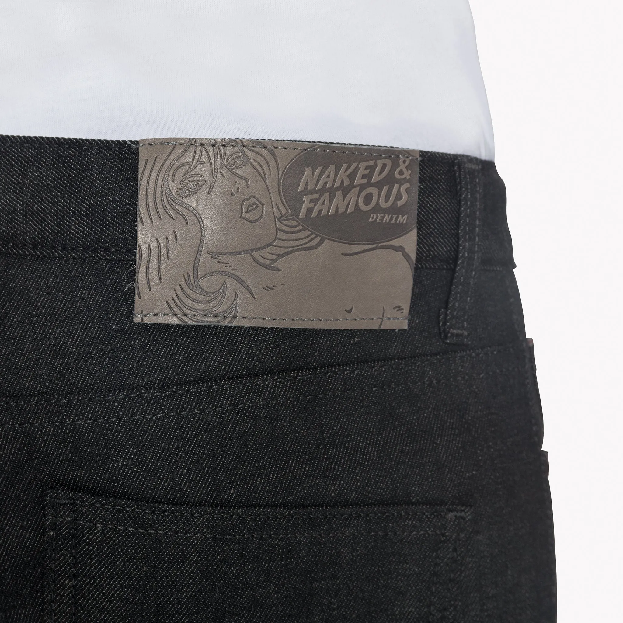 Super Guy - Black x Grey Stretch Selvedge