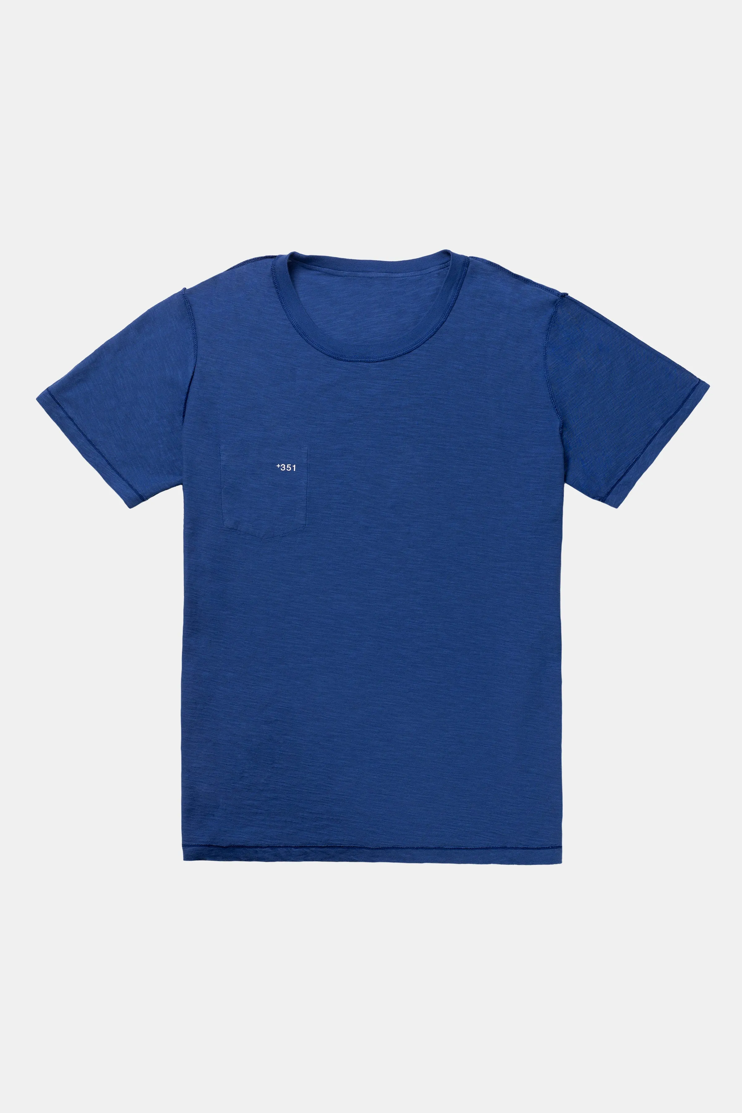 T-SHIRT REVERSIBLE RIB STEEL BLUE