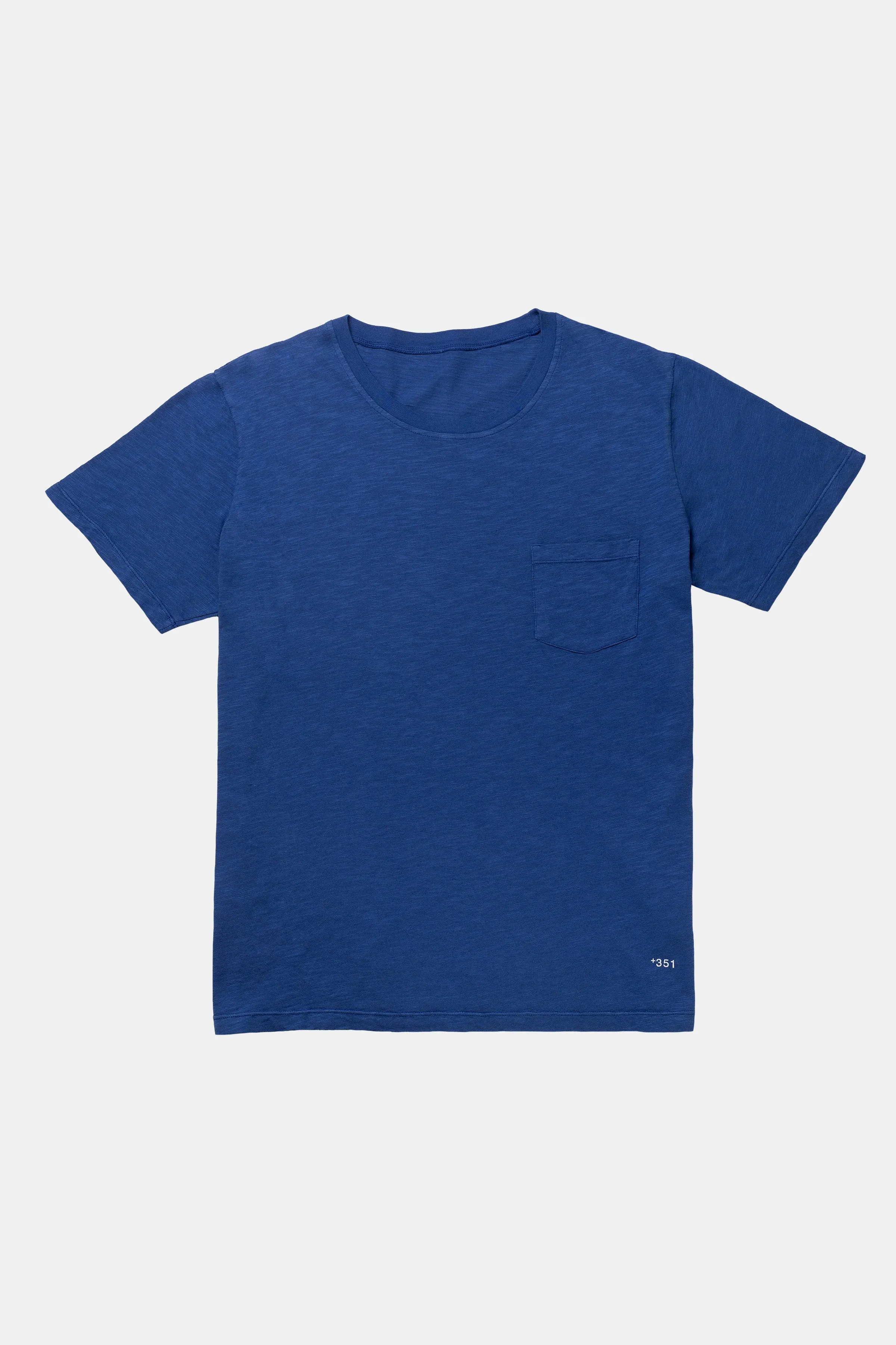 T-SHIRT REVERSIBLE RIB STEEL BLUE