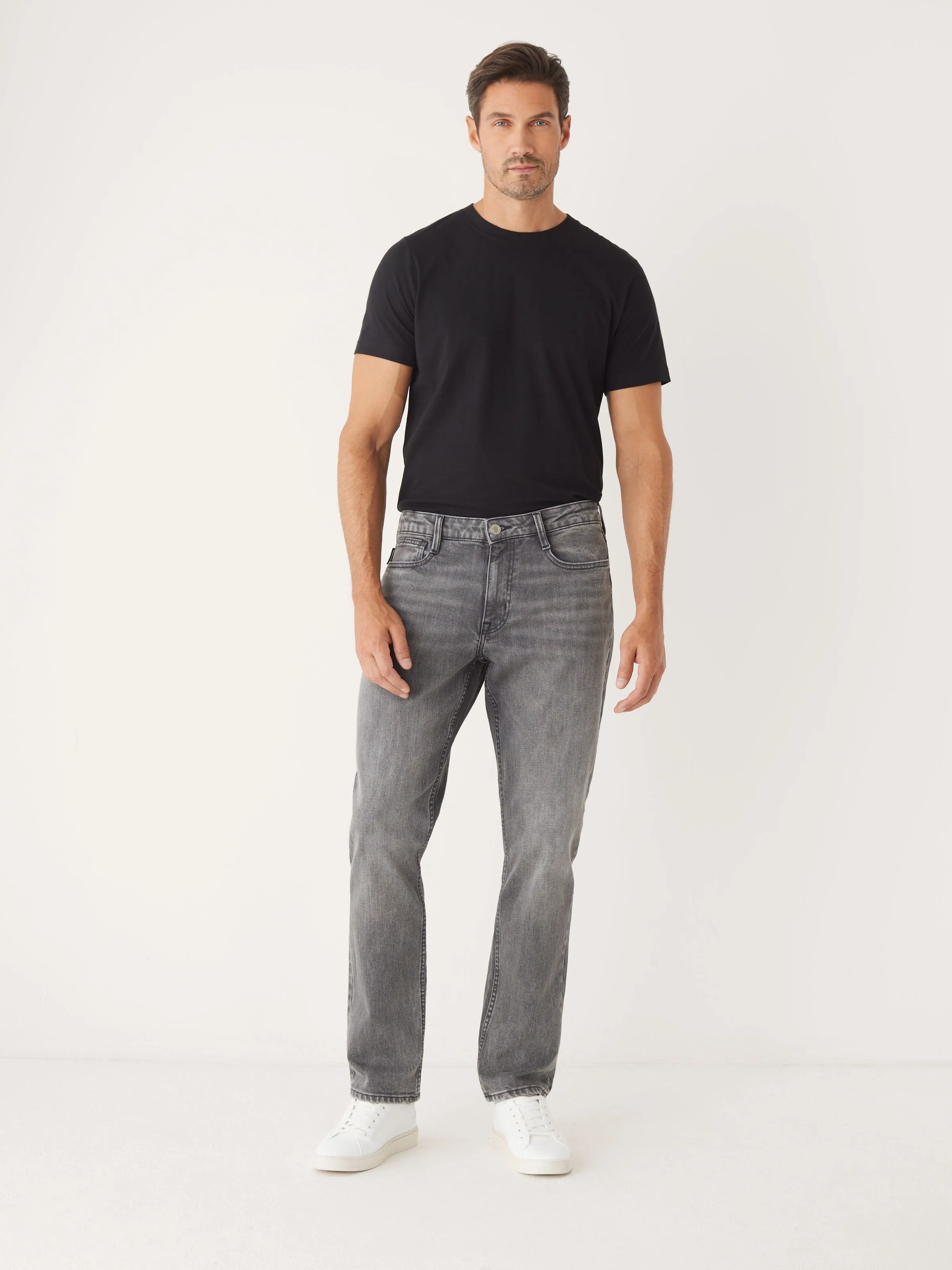 The Adam Slim Jean in Light Grey