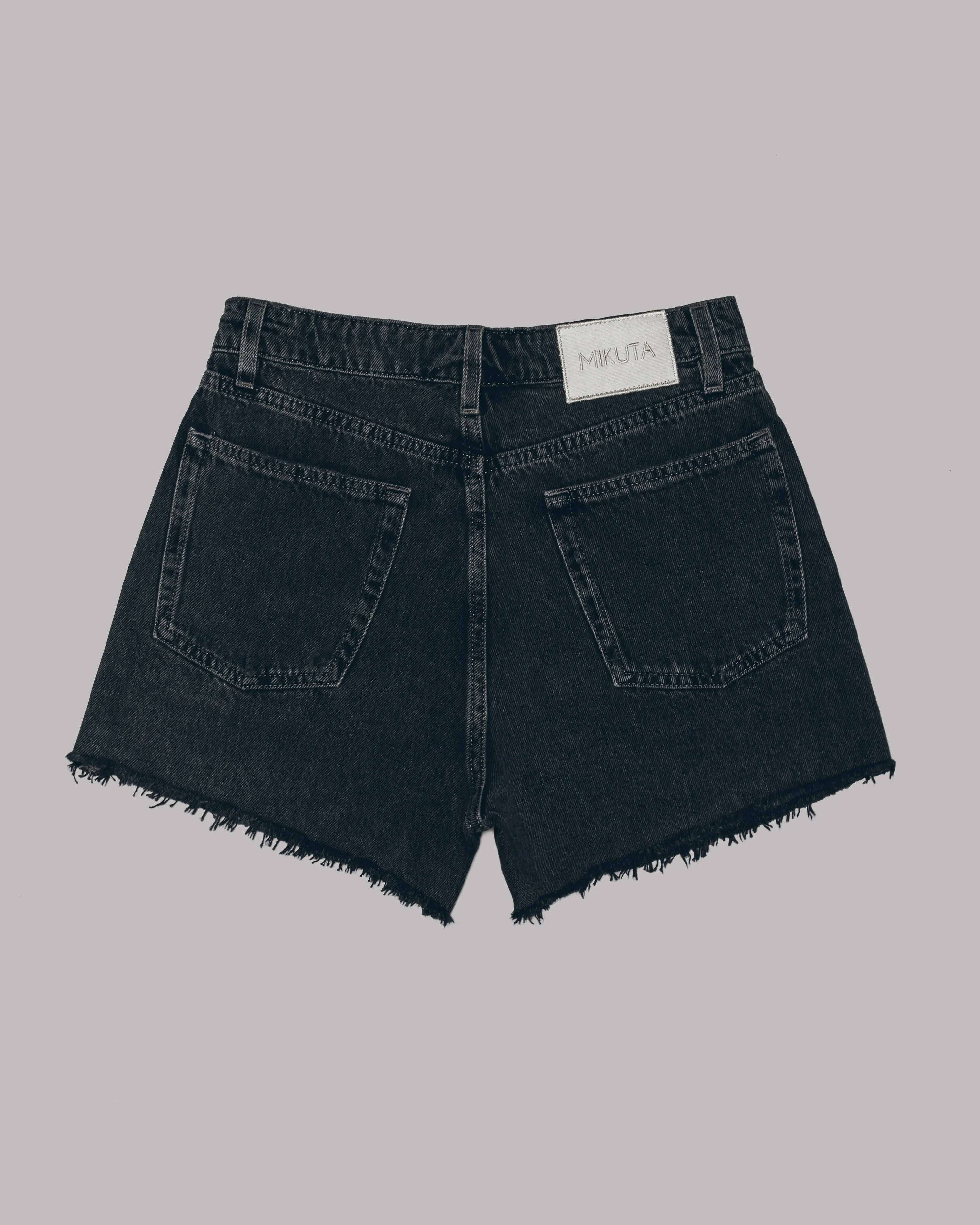 The Black Denim Shorts