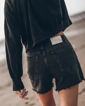 The Black Denim Shorts