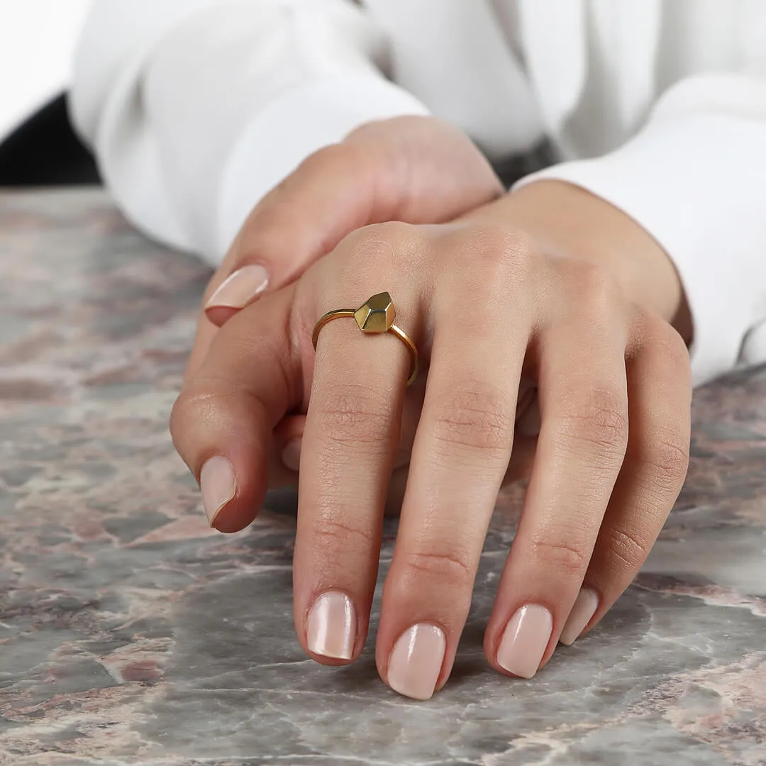 The Desire - ring - sterling silver 925 - gold plated