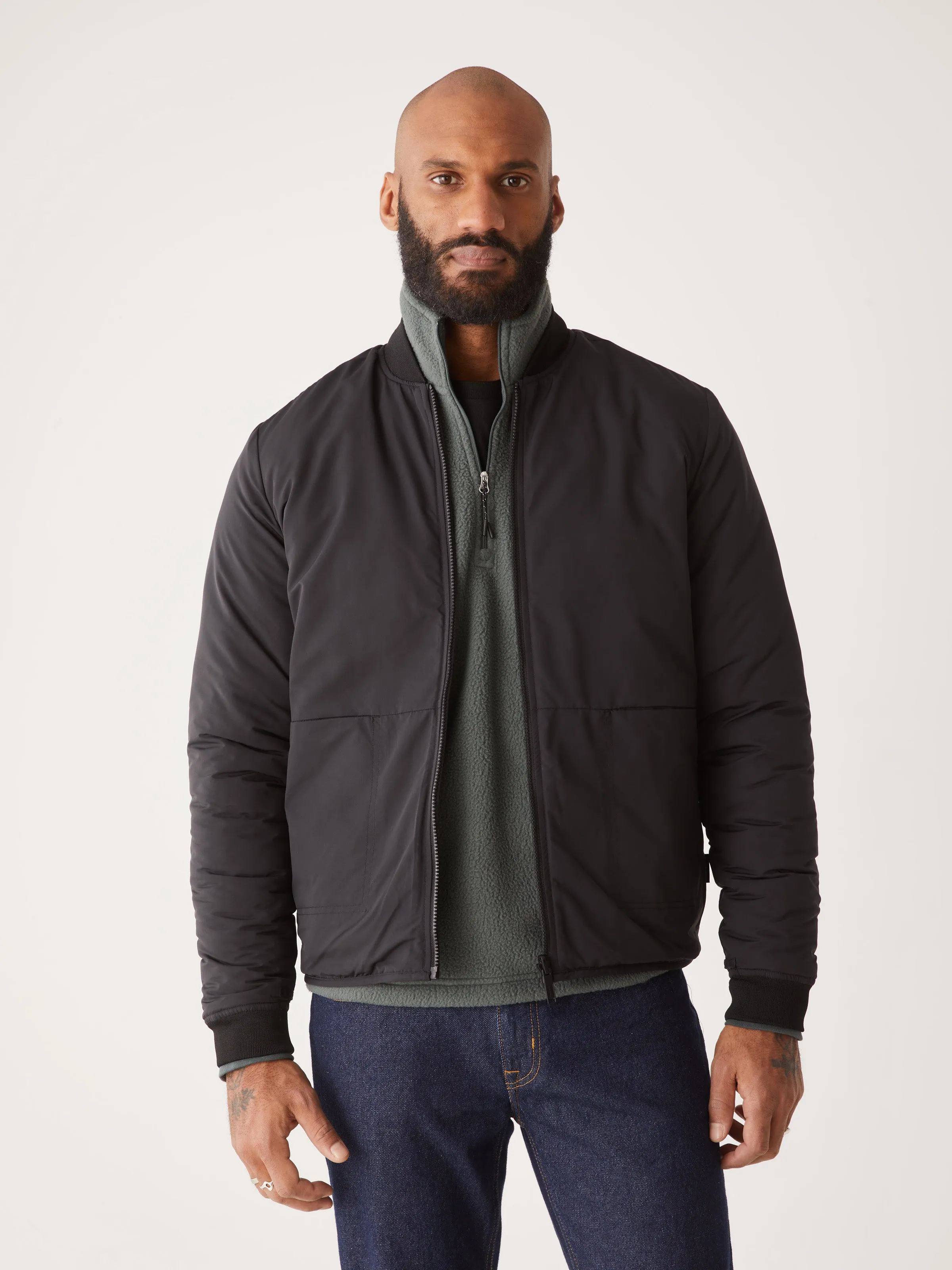 The Skyline Reversible Bomber in Black