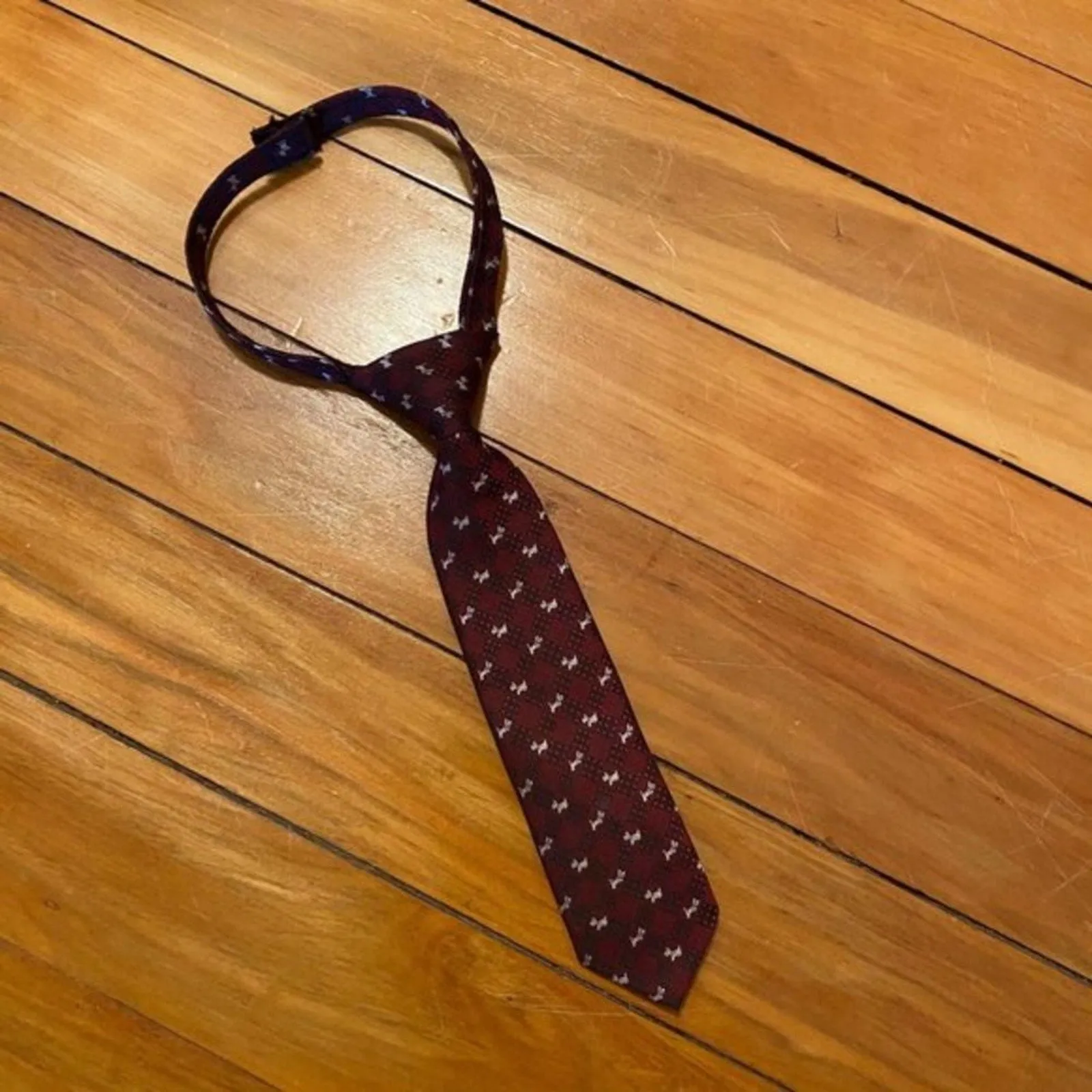 Toddler Boys Maroon Red Necktie