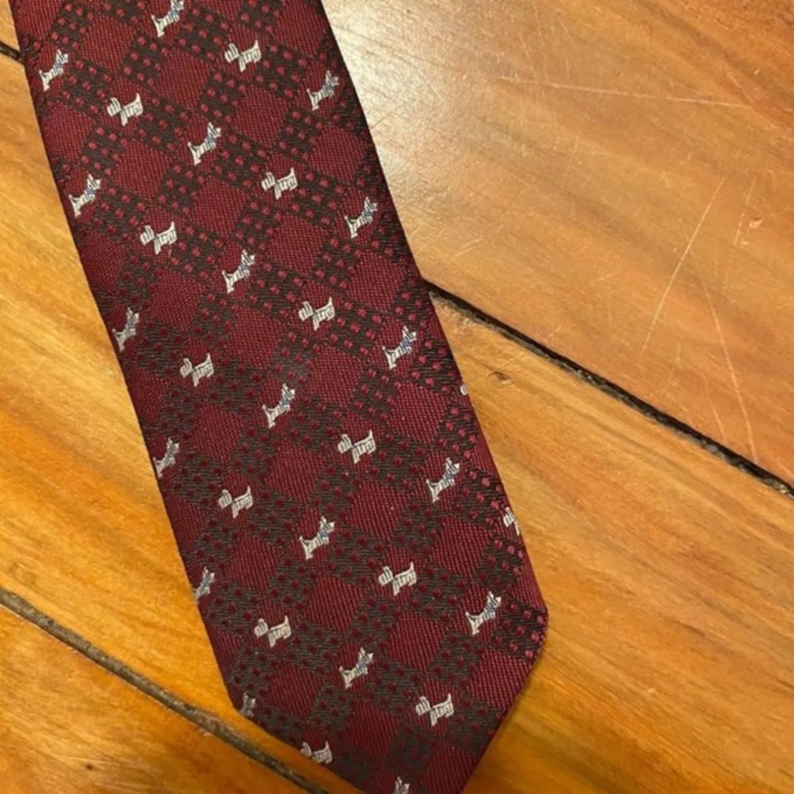 Toddler Boys Maroon Red Necktie