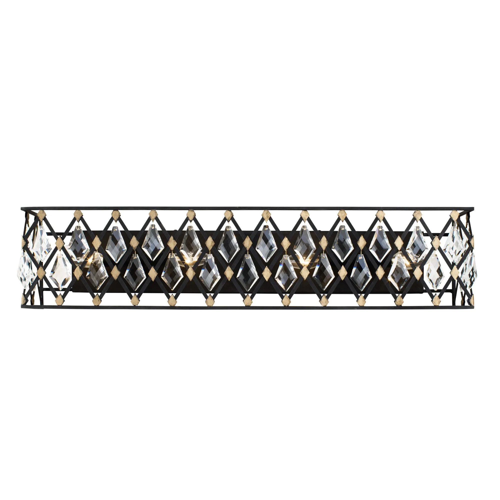 Windsor 345B04CBHG 4-Light Vanity Light - Carbon/Havana Gold