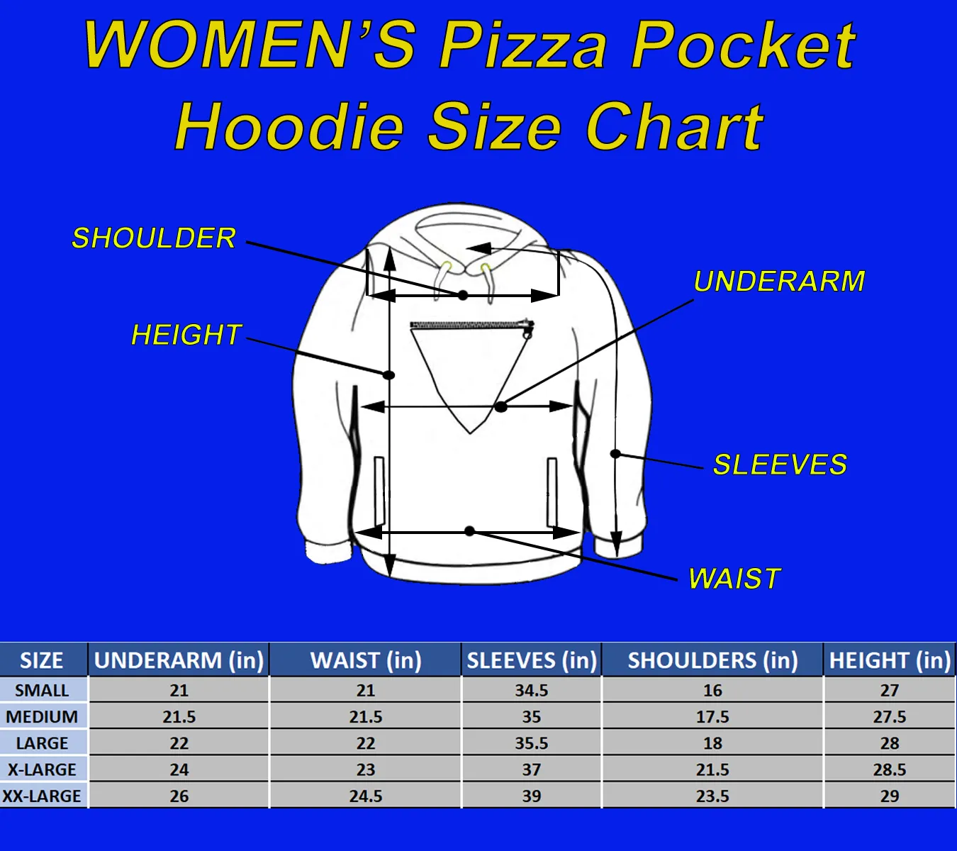 Women's Pizza Pocket Hoodie!