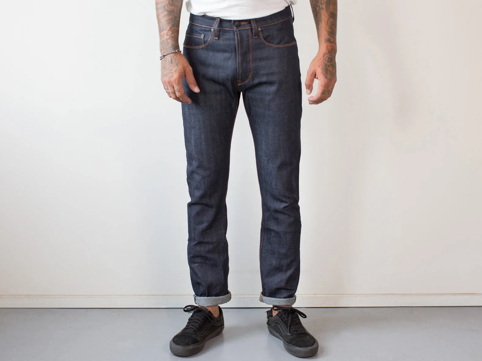 WOODLAND SELVEDGE REG/ SLIM. INDIGO 14oz